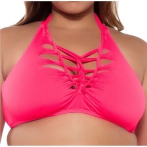 BECCA ETC Pink Punch High Neck Top Women's‎ Size 1X (16-18)